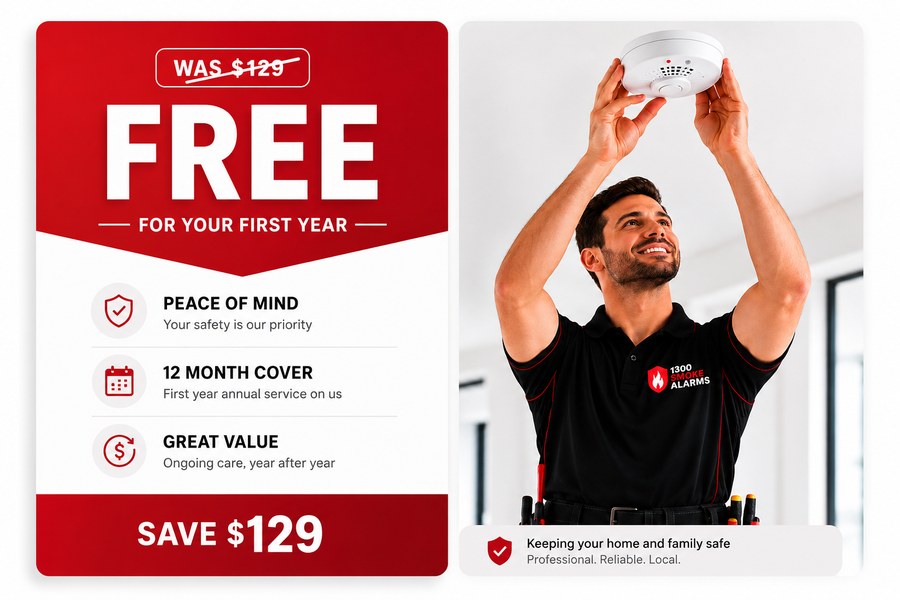 Annual maintenance FREE for your first year - peace of mind, 12 month cover, great value, save $129